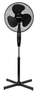 Wentylator MESKO, stojący, śr. 40cm, 90W, czarny