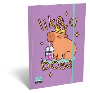 Teczka z gumką ICO Lizzy Lollipop Capybara, A4, mix kolorów