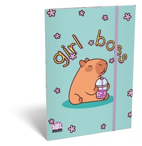 Teczka z gumką ICO Lizzy Lollipop Capybara, A5, mix kolorów