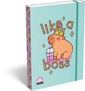 Teczka z gumką ICO Lizzy Lollipop Capybara, przestrzenna, A4, mix kolorów
