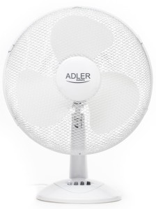 Wentylator ADLER AD 7304, biurkowy, śr. 40cm, 90W, biały