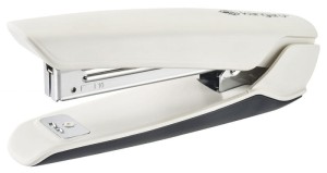 Zszywacz KANGARO Nowa-10, zszywa do 15 kartek, plastikowy, beżowy