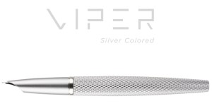 Pióro wieczne DIPLOMAT Viper, guilloche, F/M, srebrne