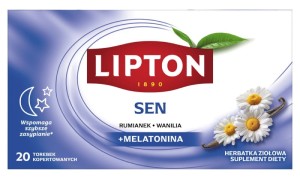 Herbata LIPTON Functional, ziołowa, sen, 20 kopert