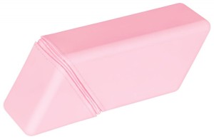 Piórnik silikonowy składany GIMBOO, organizer, 200x70x55mm, różowy
