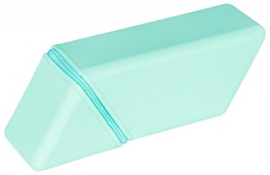 Piórnik silikonowy składany GIMBOO, organizer, 200x70x55mm, zielono-miętowy