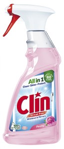 Płyn do mycia szyb CLIN Piwonia, pompka, 500ml