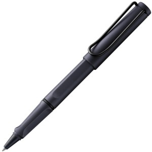 Pióro kulkowe LAMY Safari 3E2, M, z czarnym wkładem, grafitowo-czarne