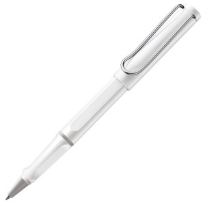 Pióro kulkowe LAMY Safari 319, M, z czarnym wkładem, biały