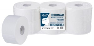 Papier toaletowy celulozowy DONAU PROFESSIONAL Jumbo, 2-warstwowy, 750 listków, 6szt., biały