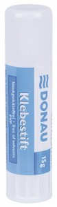 Klej w sztyfcie DONAU, PVP, 15g, zawieszka, biały