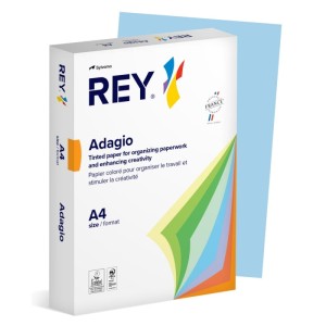Papier ksero REY ADAGIO, A4, 80gsm, 01 niebieski pastel *RYADA080X419 R200, 500 ark.