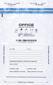 Koperta bezpieczna OFFICE PRODUCTS, C3, 330x470mm, 50szt., transparentna