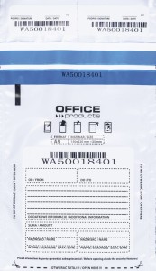 Koperta bezpieczna OFFICE PRODUCTS, M5, 150x220mm, 50szt., biała