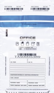 Koperta bezpieczna OFFICE PRODUCTS, M5, 150x220mm, 50szt., transparentna
