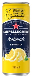 Napój Limonata SANPELLEGRINO, delikatny gaz, puszka, 0,33l